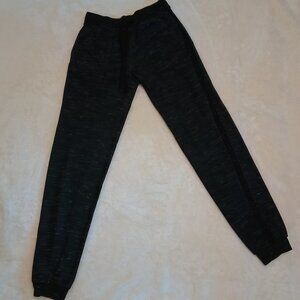 Bobbie & Brooks Womens Black And Grey Joggers Black Stripe Drawstring Sweatpants